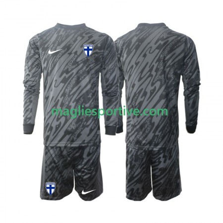 Completo Calcio Finlandia Portiere Bambino Divisa Prima 2024 ML